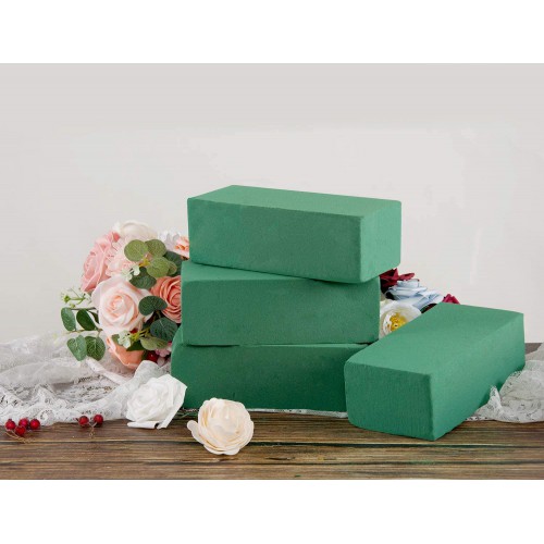 Toopify 6 Pcs Floral Foam, Wet and Dry Floral Foam Blocks Flower Arrangement  Kit for Fresh or Silk Artificial Flowers (Green, 9 L x 3.1 W x 4.3 H)  6pack