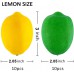 Toopify 20 PCS Artificial Lemons and Limes, Fake Fruit Lemons Artificial Lifelike Simulation Lemon for Home House Kitchen Party Decoration, 3'' X 2''