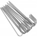 Toopify 12 Pack Rebar Stakes, 12 Inch J Hook Heavy Duty Galvanized Ground Anchors for Secure Tent Fence